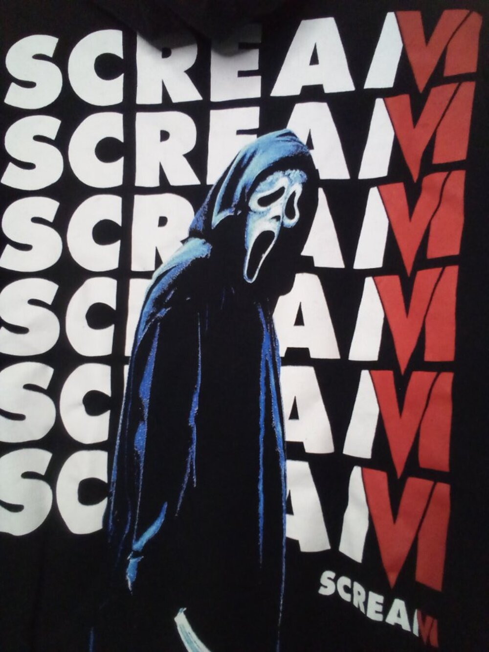 Scream Hoodie Adult XL Men Women Horror Graphic Pocket Black - Picture 13 of 13